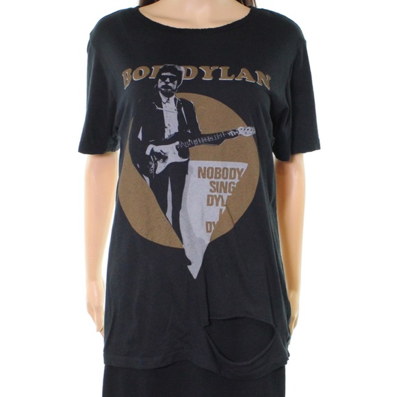 Recycled Karma Tops - Recycled Karma Bob Dylan Distressed Tee Size S